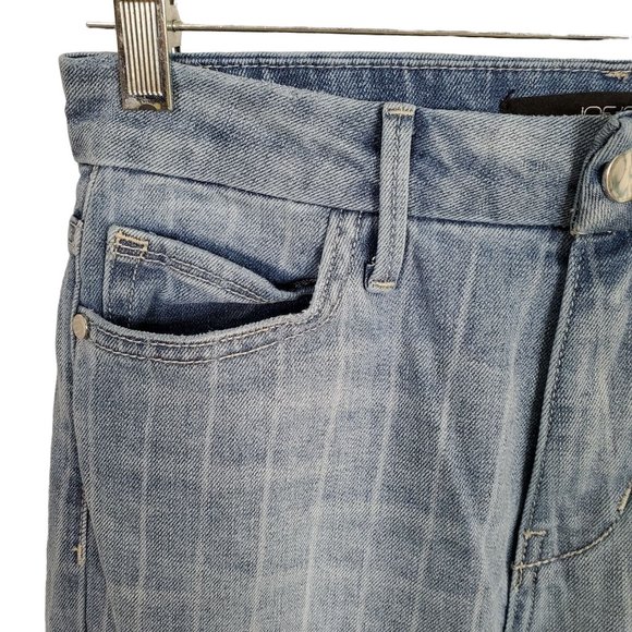 Joe's Jeans Size 25 Striped Blue Denim Pants Bootcut 5 Pocket Mid Rise - Picture 8 of 8